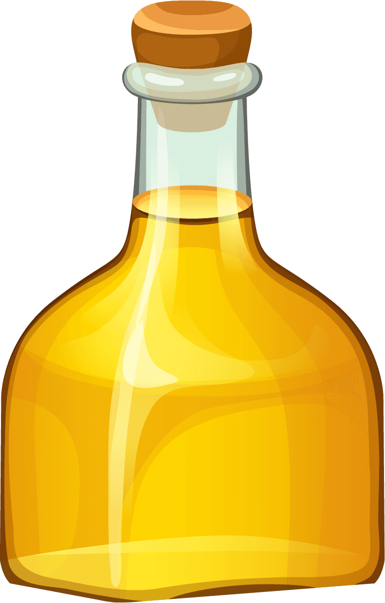 bottles with vegetable oils for cooking, baking, and health benefits in kitchen settings