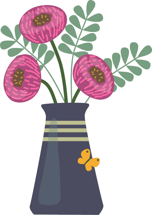 bouquet of flowers,flowers in vase,flower arrangements illustration