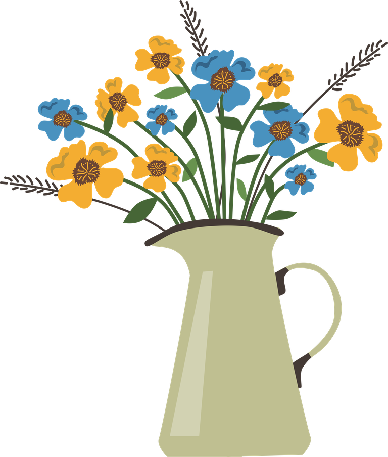 bouquet of flowers,flowers in vase,flower arrangements illustration