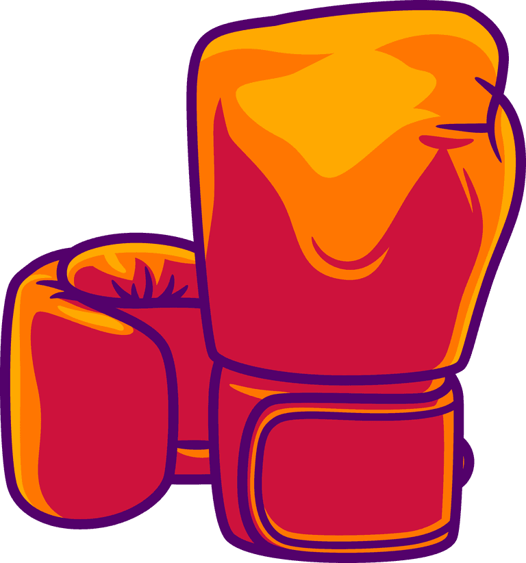 boxing equipment tools vector