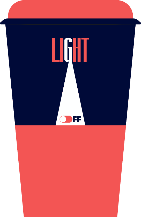 brand identity sets flat lightbulb red white decor