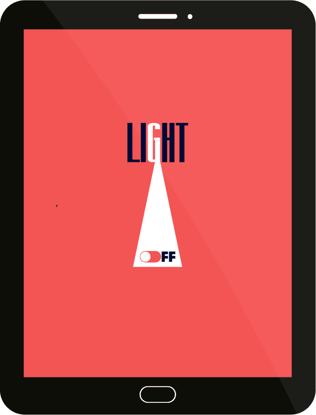 brand identity sets flat lightbulb red white decor