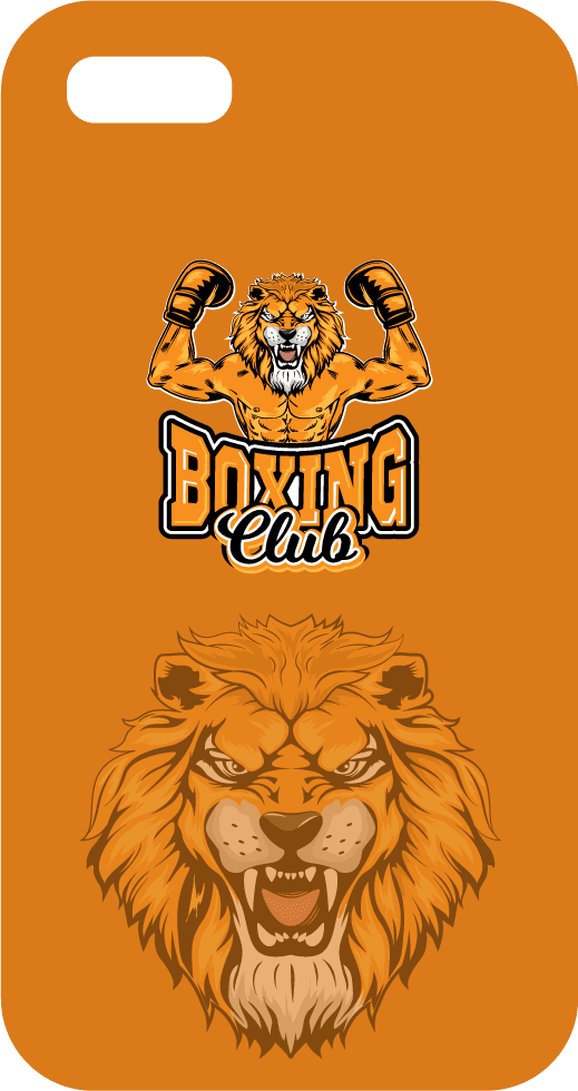 brand identity sets lion boxer logotype decor