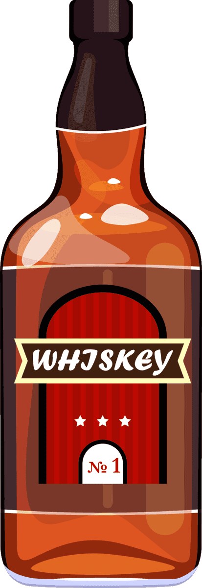 brandy bottles icons colored flat sketch