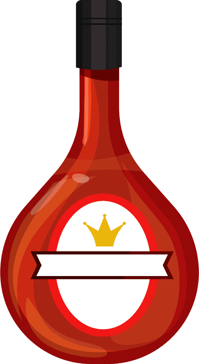 brandy bottles icons colored flat sketch