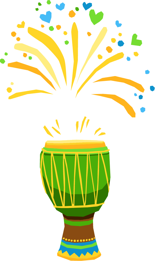 brazil carnival isolated icon with vibrant colors showcasing festive spirit and celebration