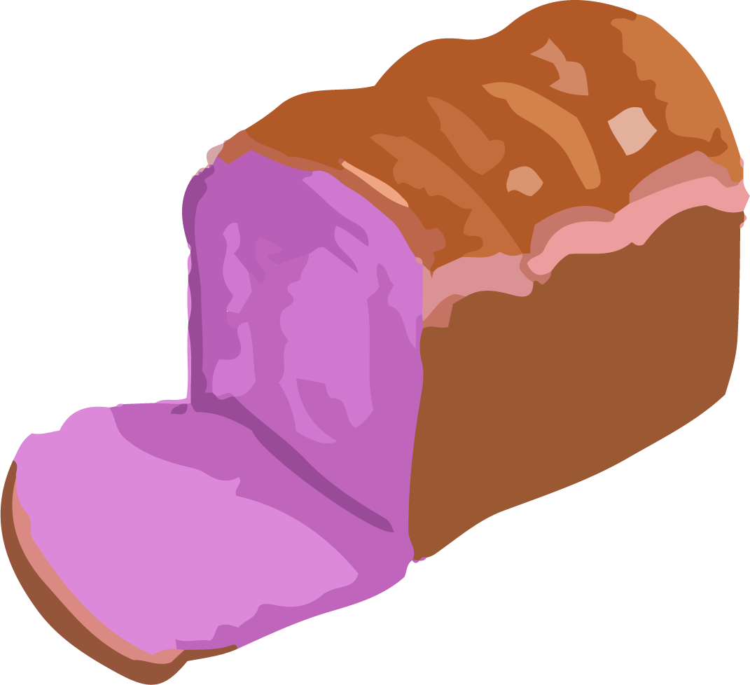 bread art drawing with watercolor vector
