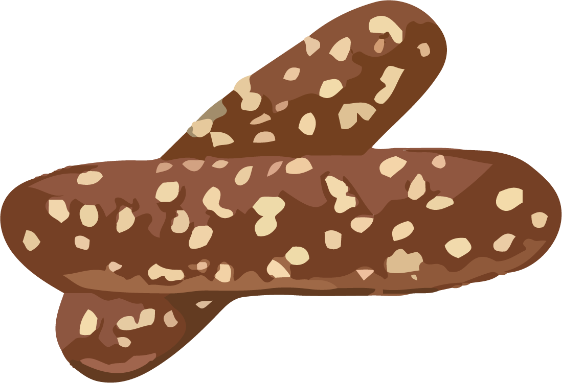 bread art drawing with watercolor vector