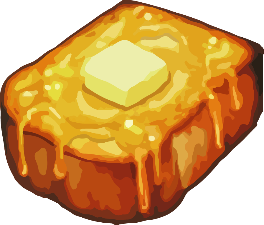 bread art drawing with watercolor vector