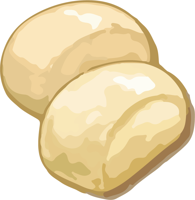 bread art drawing with watercolor vector