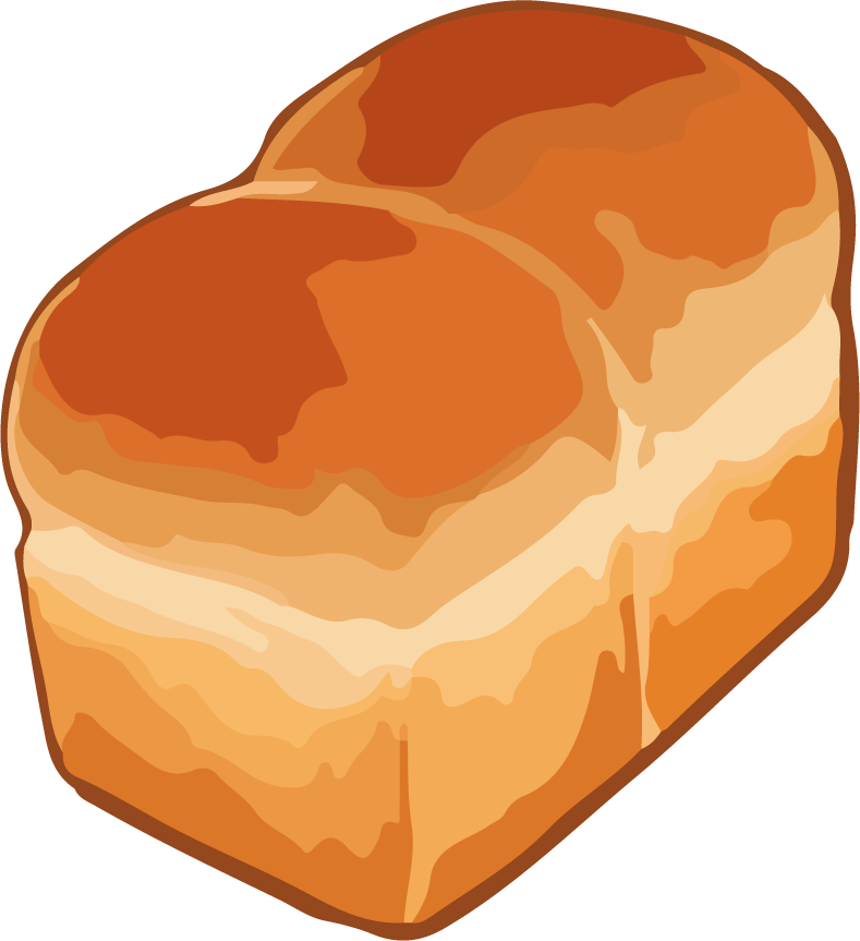 bread art drawing with watercolor vector