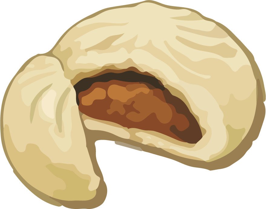bread art drawing with watercolor vector
