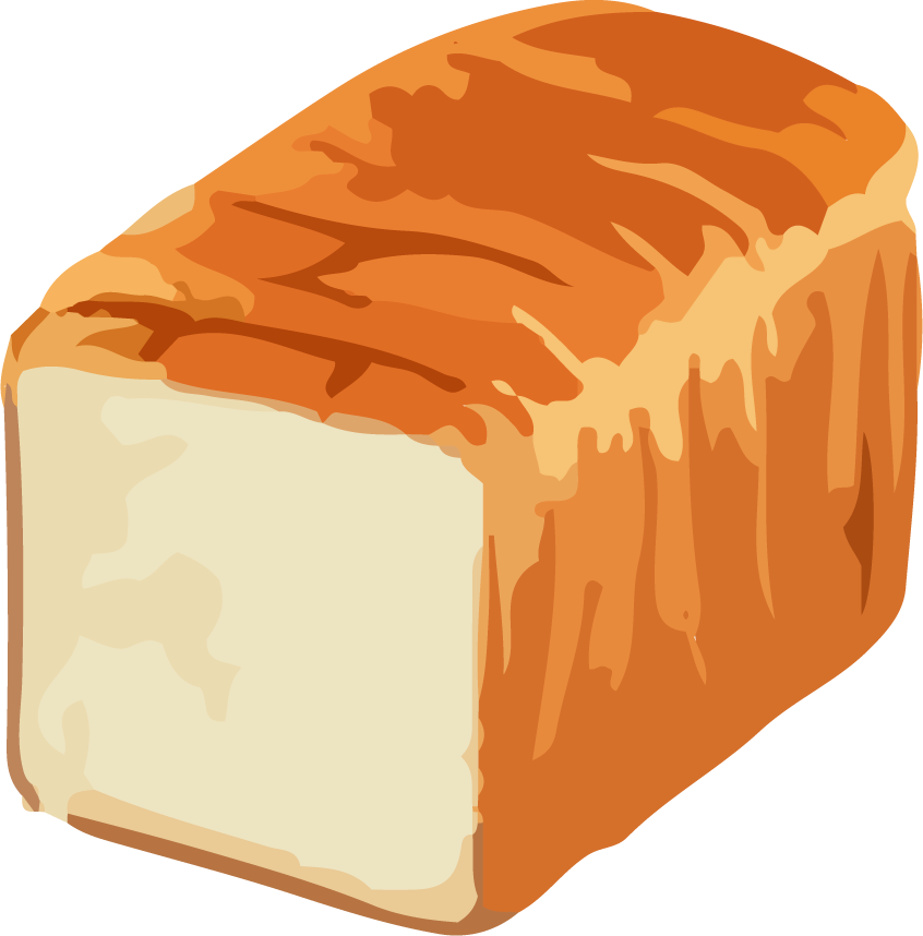 bread art drawing with watercolor vector