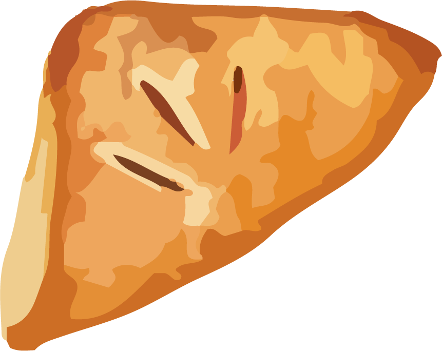 bread art drawing with watercolor vector