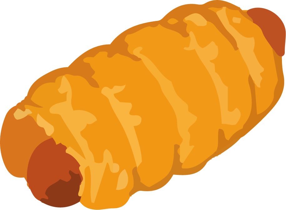 bread art drawing with watercolor vector