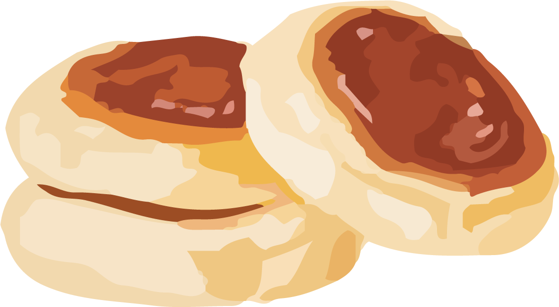 bread art drawing with watercolor vector