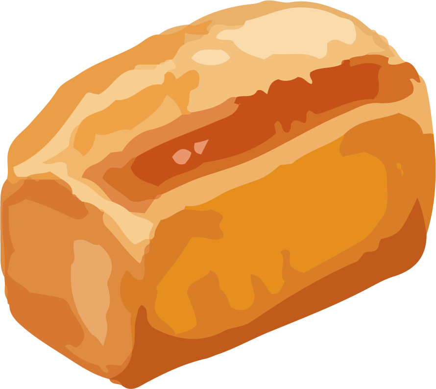 bread art drawing with watercolor vector