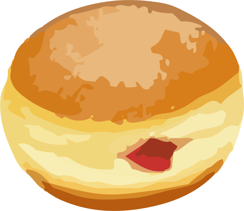 bread art drawing with watercolor vector