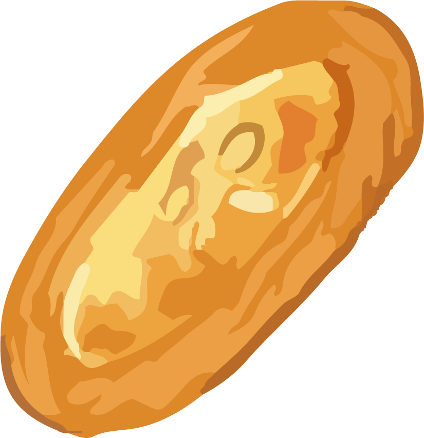 bread art drawing with watercolor vector