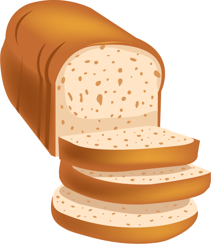 bread slices food icon for health-conscious meals and recipes with a warm appeal