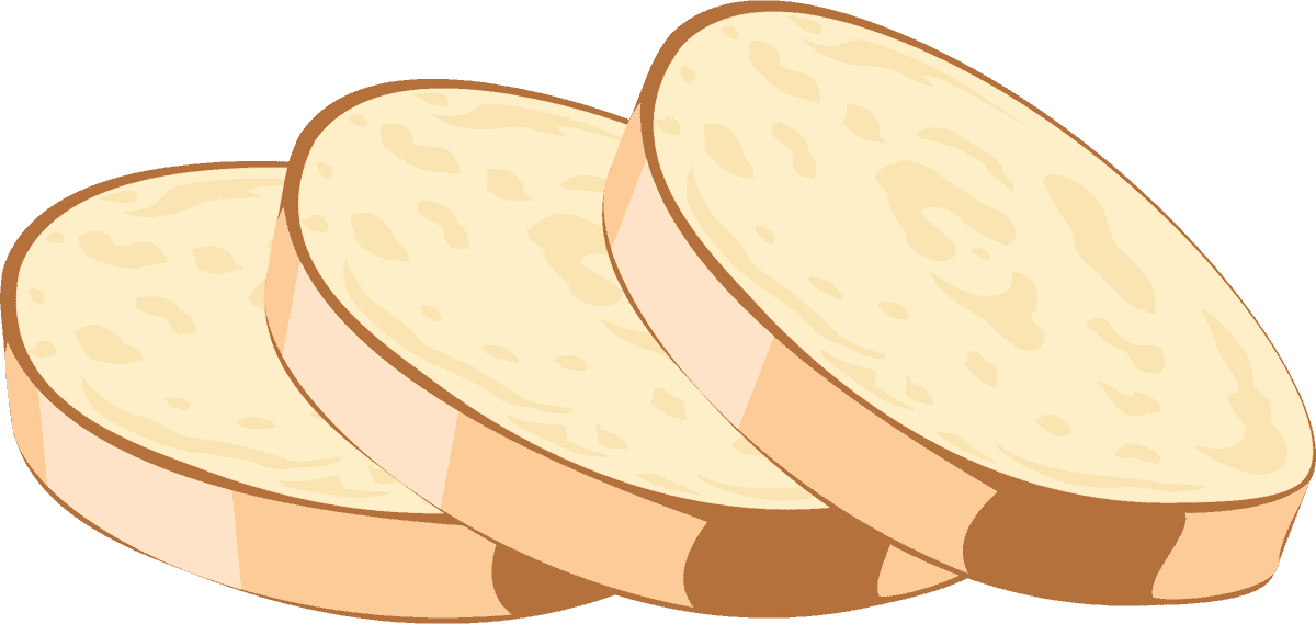bread slices food icon for culinary designs, menus, and food apps