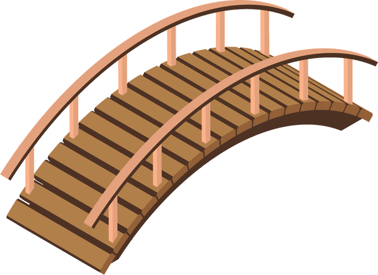 bridge bridge detail isometric modern metal building ancient wooden stone viapass span