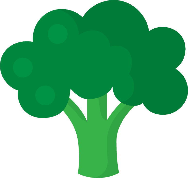 broccoli vegetable icons collection for health and nutrition themed projects and apps