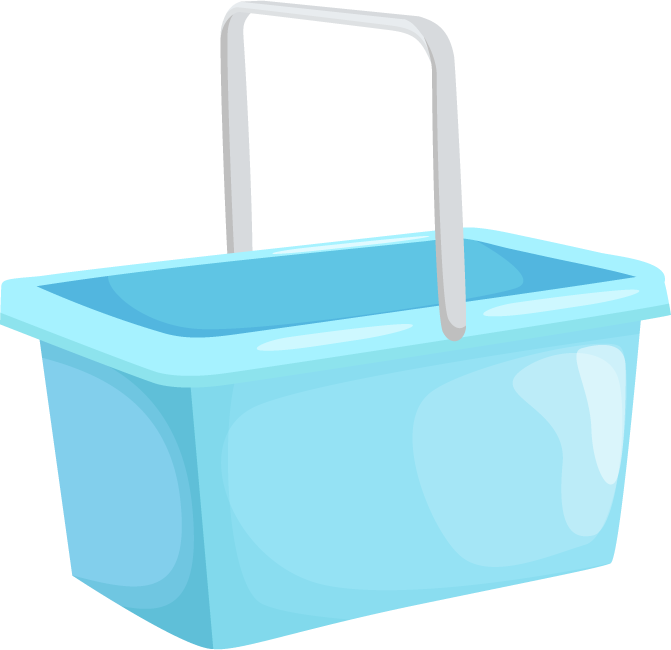 different materials buckets isolated illustrating versatility for home and garden use