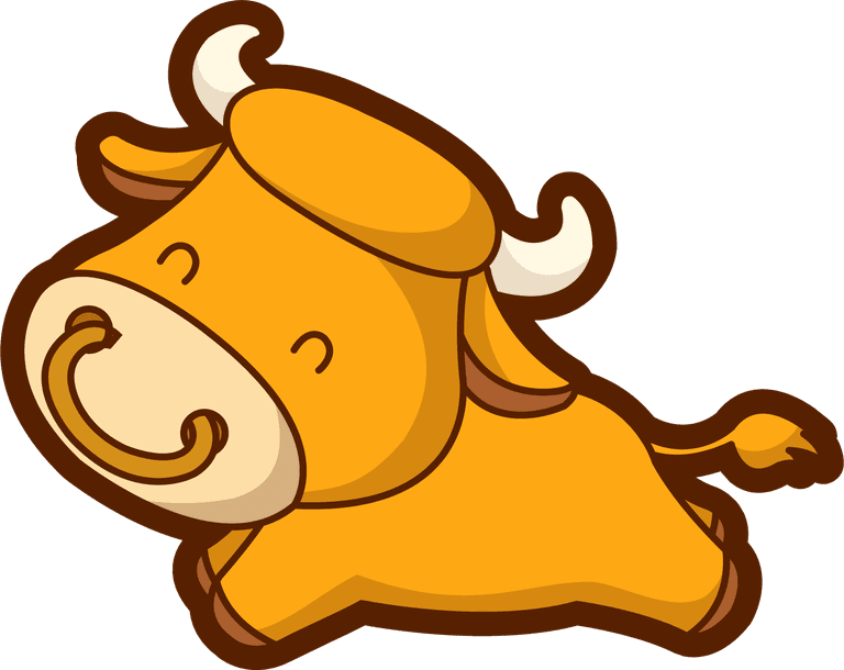 buffalo cute anthropomorphic zodiac qvector