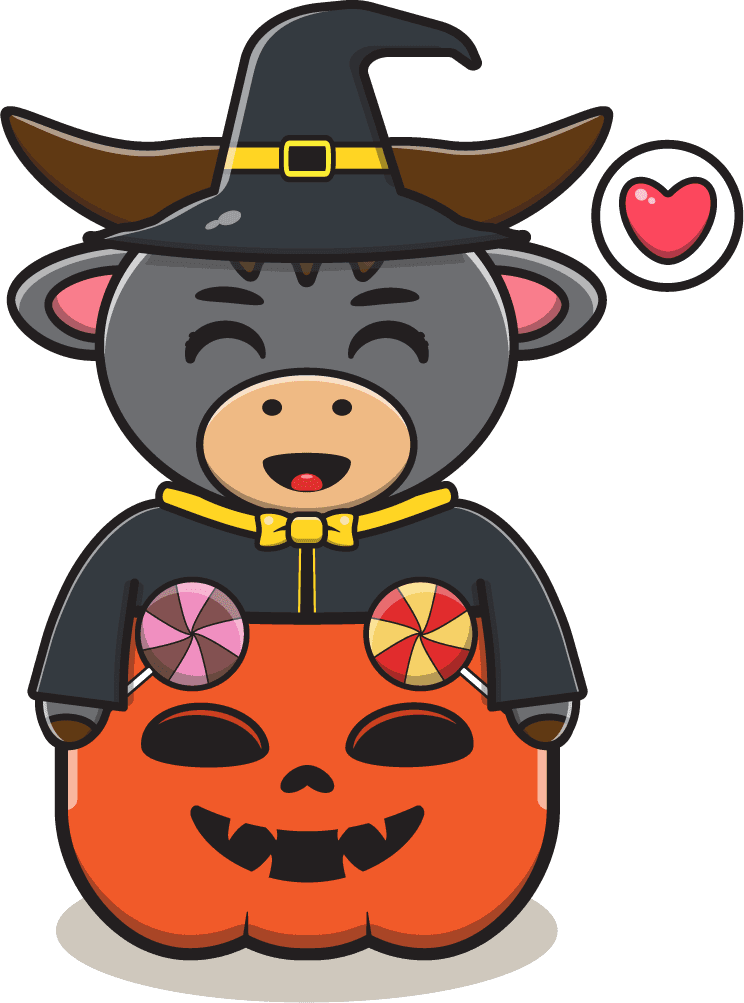 buffalo cute halloween set devil and dracula