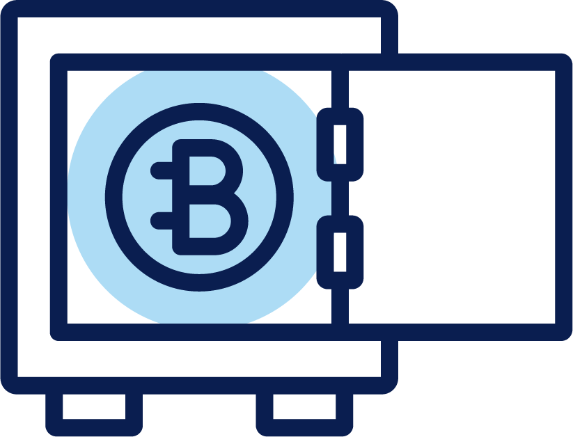 bundle of crypto currency icons line style