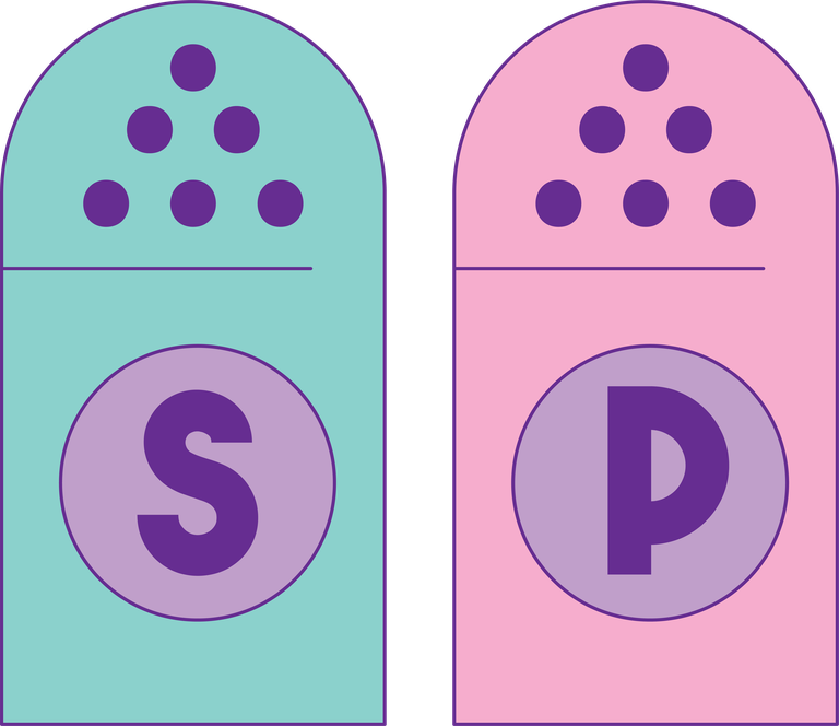 bundle restaurant service icons featuring colorful salt and pepper shakers for enhancing dining experiences