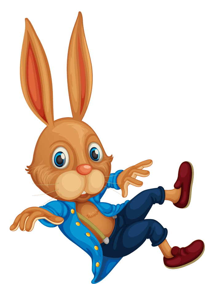 bunnies cartoon rabbit vector with expressive features for fun children’s projects and branding