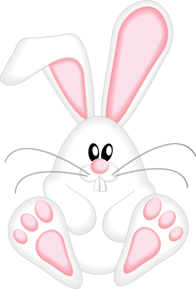 bunnies easter rabbit character with pink ears and friendly expression for spring celebrations