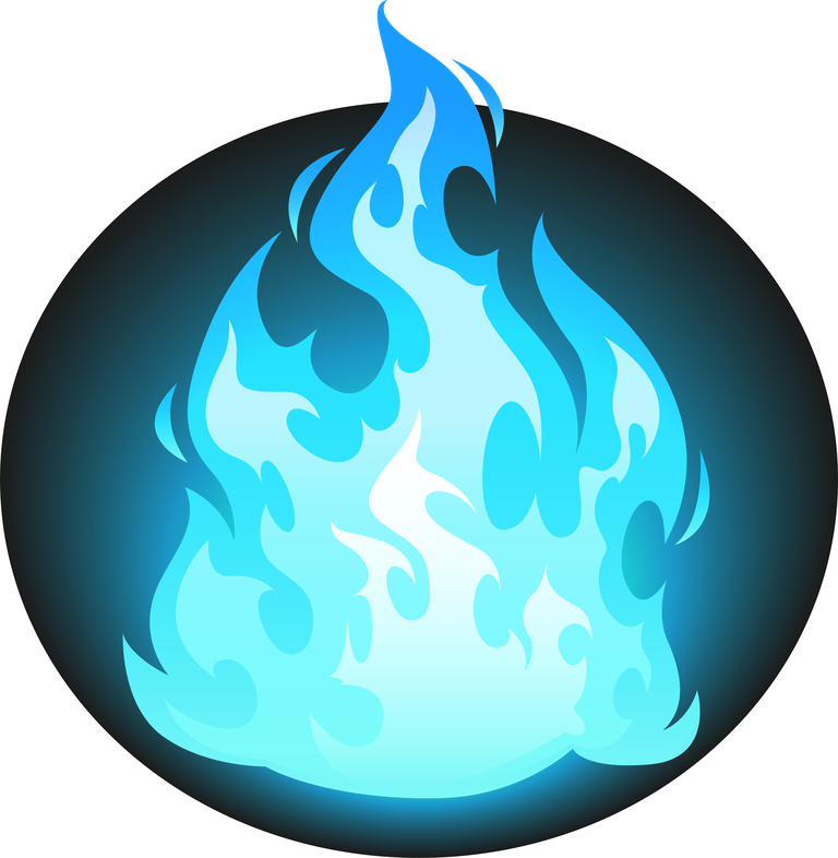 burning blue fire frames borders flame