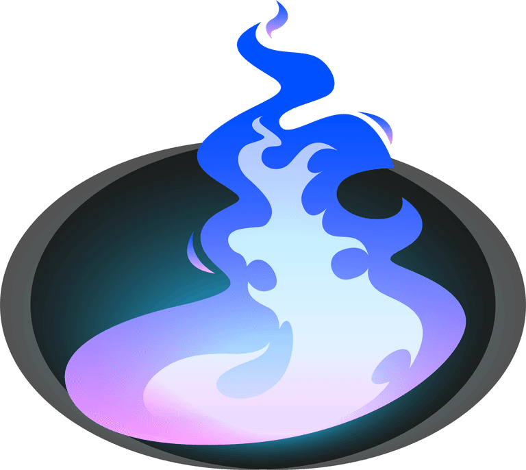 burning blue fire frames borders flame