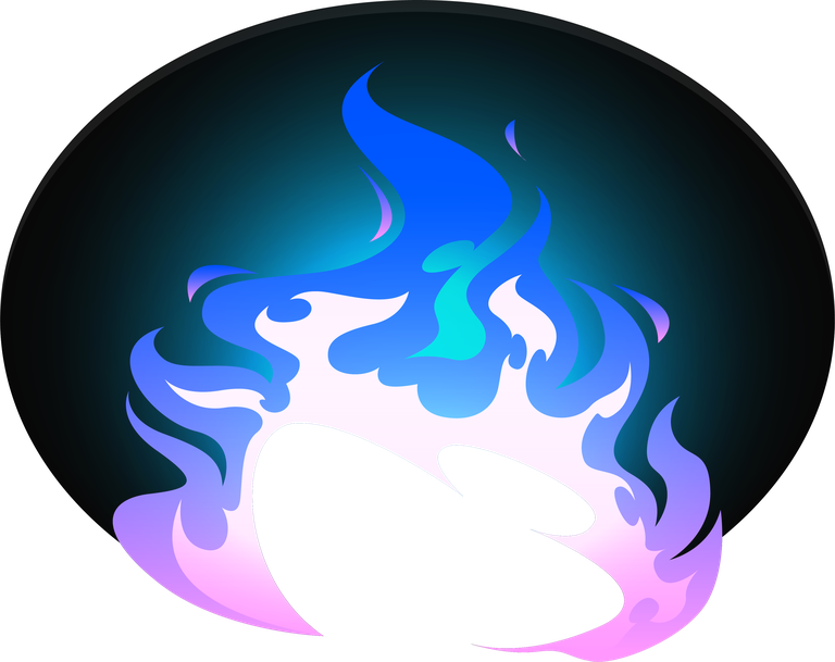 burning blue fire frames borders flame