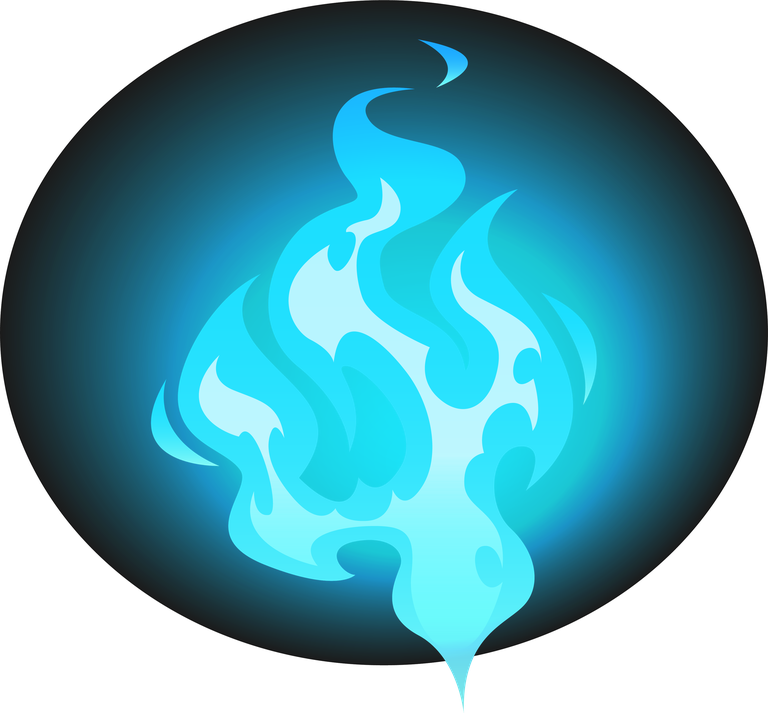 burning blue fire frames borders flame