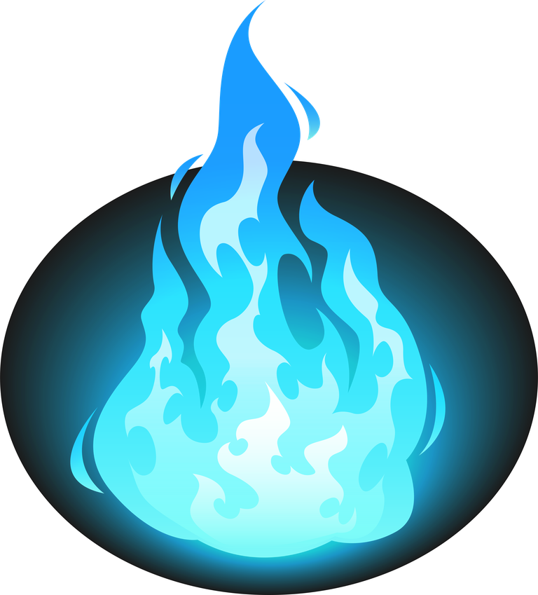 burning blue fire frames borders flame