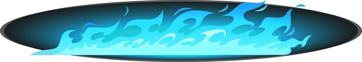 burning blue fire frames borders flame