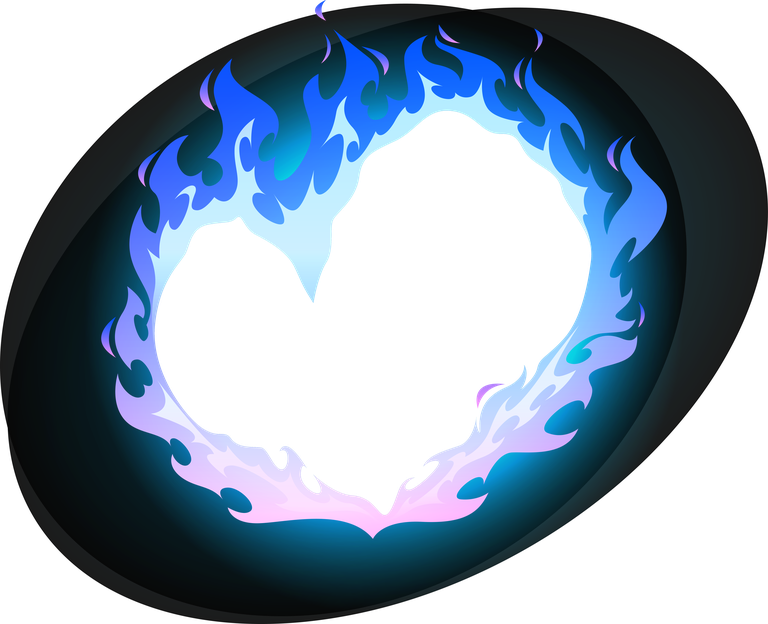 burning blue fire frames borders flame