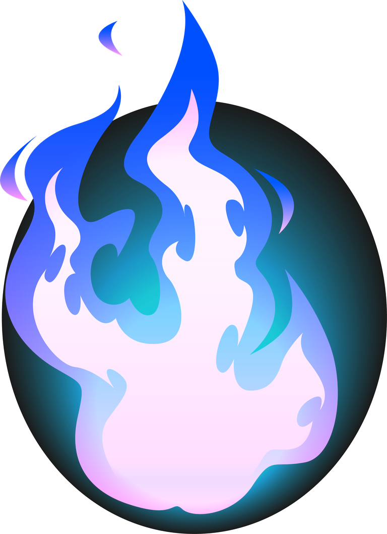 burning blue fire frames borders flame