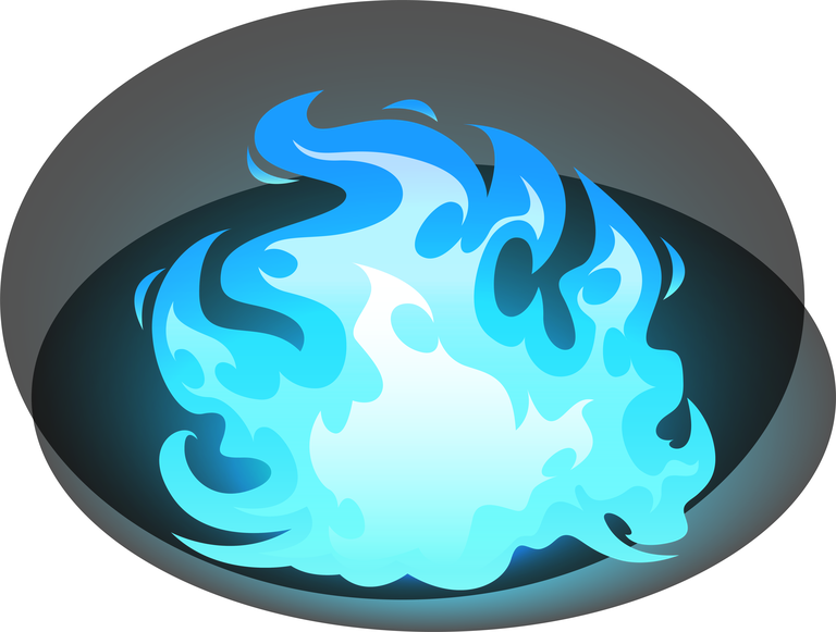 burning blue fire frames borders flame
