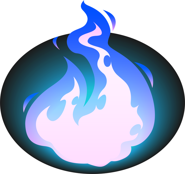 burning blue fire frames borders flame