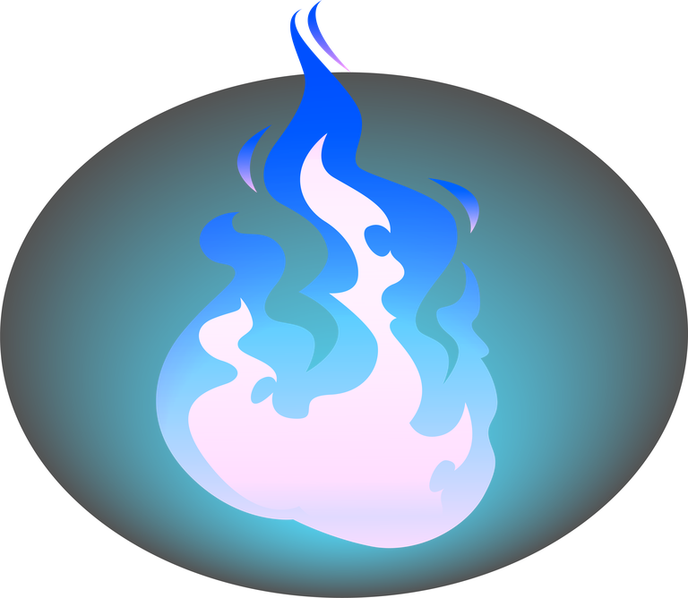 burning blue fire frames borders flame