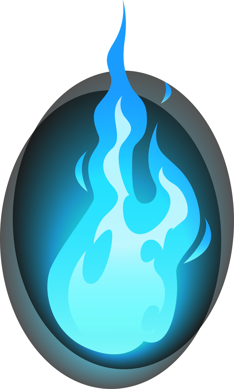 burning blue fire frames borders flame