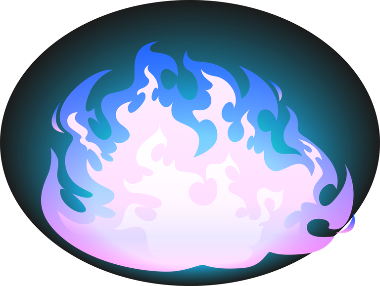 burning blue fire frames borders flame