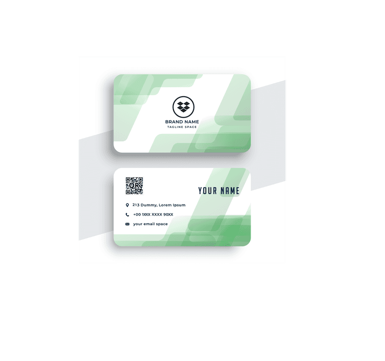business card frames card with modern layout and professional appeal for networking needs