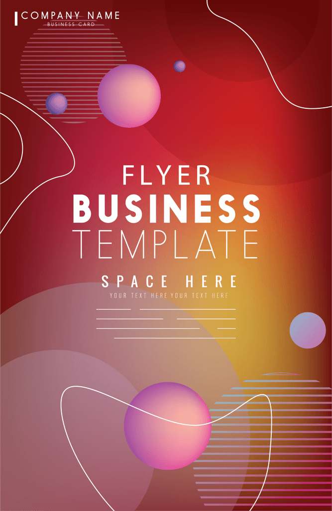 business flyer templates dynamic colorful modern background