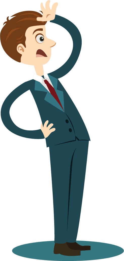 business icons with businessman gestures illustration